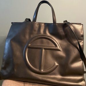 Authentic Black Large Telfar Bag